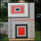 Leinen | Geometrische Komposition 2 80 x 60 x 4 cm 2017